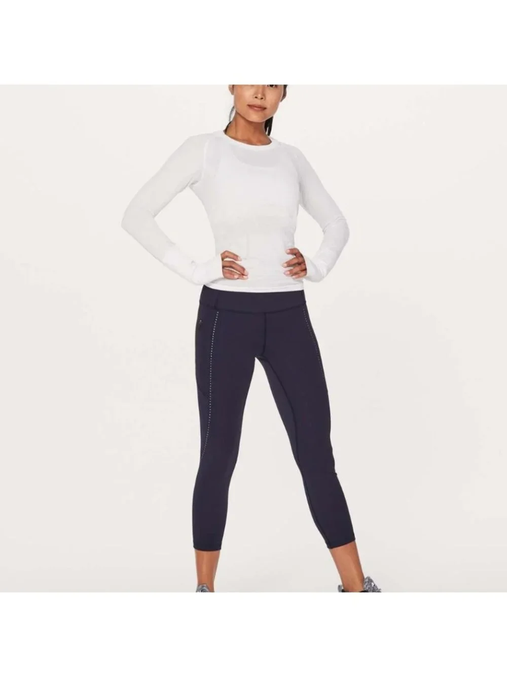Lululemon Extra Mile Crop (Reflective 23